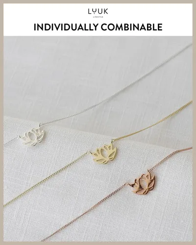 Vista 6 de LUUK LIFESTYLE Collar de filigrana de plata de ley 925 para mujer con colgante, joyería femenina de moda para la vida cotidiana, longitud ajustable
