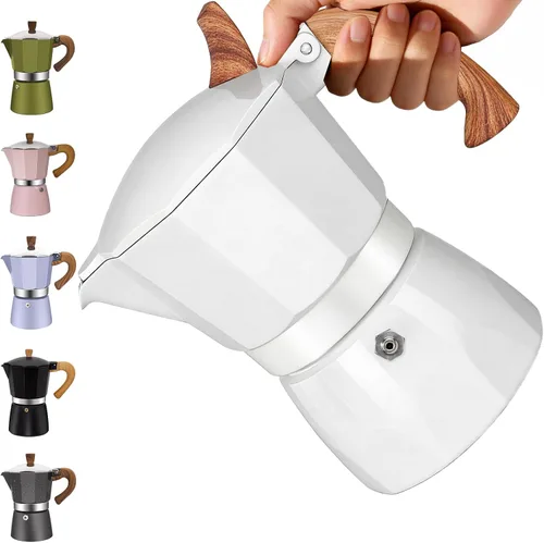 Vista 10 de Cafetera clásica de aluminio para 3 tazas Azul