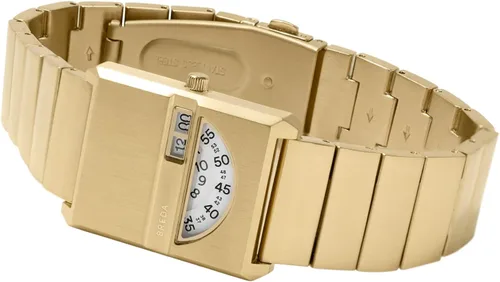 Vista 2 de Breda Pulse Tandem, reloj de pulsera de oro y metal, 1.024 in, Oro, Pulso (Tándem)