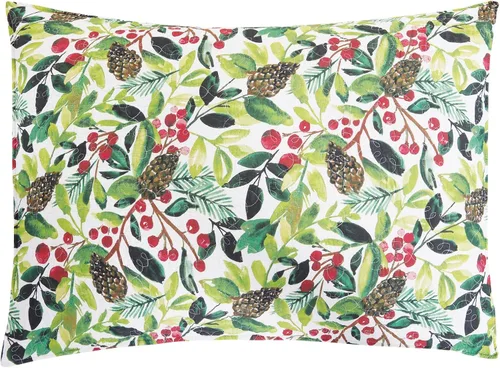 Vista 5 de C&F Home Tyson Pines - Juego de edredón reversible botánico de algodón de 3 piezas, lavable a máquina, color verde