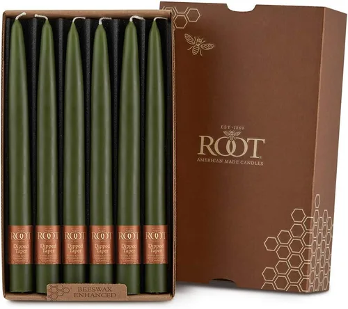 Vista 18 de Root Unscented Smooth Collenette Candles, Willow, 5", 8-Count Sauce