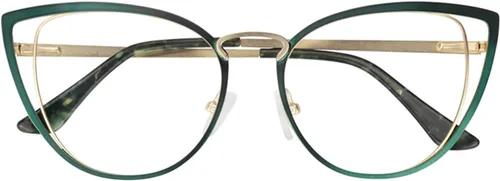 Vista 6 de Zeelool Ojo de gato de metal para mujer, bloqueo de luz azul, 100% protección UV400, Eras ZM0957