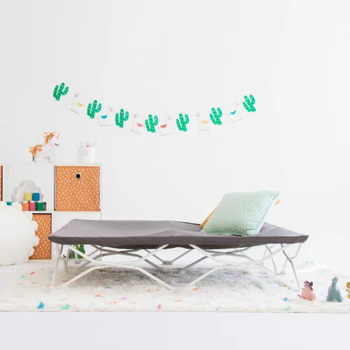 Vista 2 de Regalo My Cot® Cama portátil individual para niños con sábana bajera, cama plegable de viaje y cuna de campamento, cuna de dormir ligera para niños