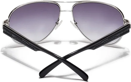 Vista 3 de GUESS Factory Textured-Arm Aviator Sunglasses
