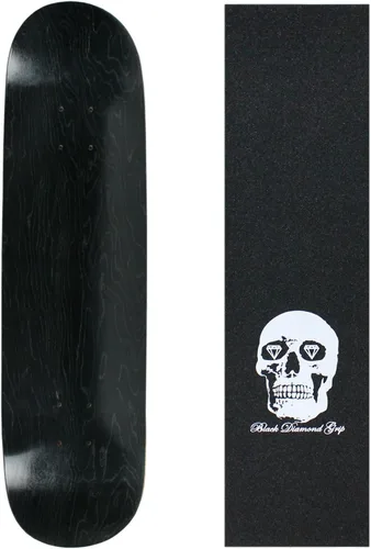 Vista 15 de Skateboard Deck Pro 7-Ply Arce canadiense TINTADO NEGRO con Griptape