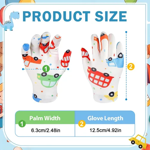 Vista 2 de 20 pares de guantes de eccema para niños, guantes hidratantes para piel irritada sensible, eccema, reutilizables, elásticos, suaves y no duelen