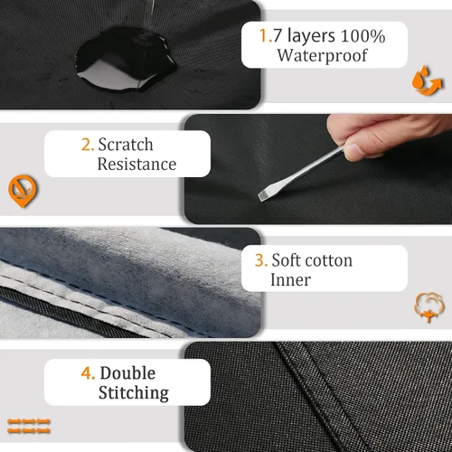 Vista 2 de GUNHYI - Funda para automóvil SUV de 7 capas, ajuste personalizado para BMW X1 (2010-2025), impermeable para todo tipo de clima, resistente