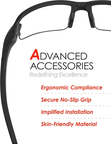 Vista 3 de Earsocks Nose Piece Replacement for Oakley Flak 2.0 XL Negro