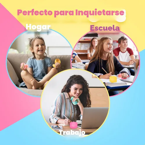 Vista 6 de ZaxiDeel Juguetes de Presión Cubo de Estrés Paquete de 3: Juguetes Sensoriales Llenos de Gel de Alta Densidad, Cubo de 2.1", Juguetes de Presión