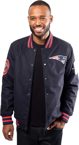 Vista 30 de Ultra Game Men's NFL Official Classic Varsity Coaches Jacket Coat