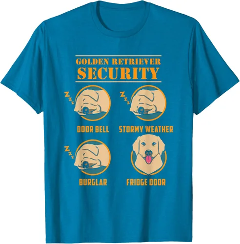 Vista 10 de Camisa Golden Retriever de seguridad Golden Retriever para perro divertido, Negro, S