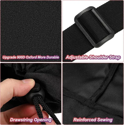 Vista 3 de PATIKIL Bolsa de repuesto para silla de campamento de 48 pulgadas, paquete de 2 bolsas plegables para sillas de campamento 900D Oxford bolsa