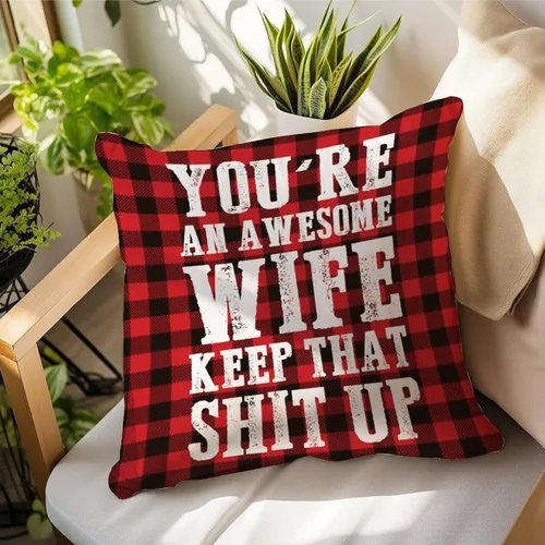 Vista 12 de Fundas de almohada de San Valentín con diseño de cuadros de búfalo de 16 x 16 pulgadas, fundas de almohada para el día de San Valentín, fundas