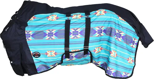 Vista 7 de CHALLENGER 60 "1200D Caballo Partido Impermeable Pesado Invierno Manta Serape 5B107