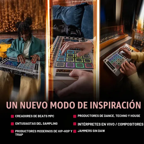 Vista 10 de Akai Professional Centro de producción de música portátil retro MPC Live