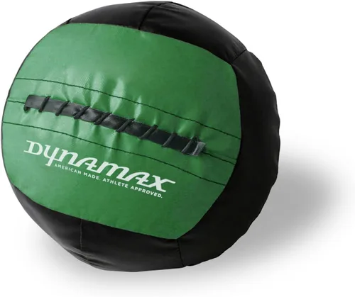 Vista 10 de Dynamax Mini Medicine Ball, 2–12 lb Soft Shell Wall Ball, 10-Inch Weighted Exercise Ball for Strength Training, Core Workouts, Conditioning &