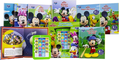 Vista 5 de Mickey Mouse Me Reader - Lector electrónico de 8 libros, libros de Mickey Mouse Clubhouse para niños pequeños, niños con Mickey, Minnie, Donald