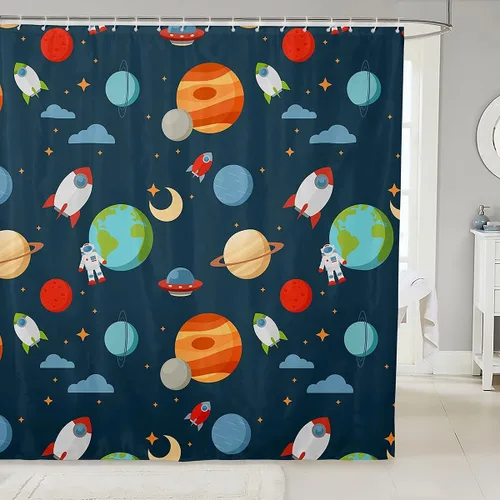 Vista 34 de Feelyou Cortina de ducha con diseño de gato para decoración de baño, bonita cortina de baño para puestos de bañeras, accesorios de baño divertidos