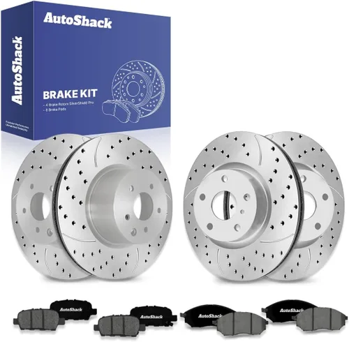 Vista 11 de AutoShack Rotores de Freno Delanteros y Traseros Pastillas de Freno de Cerámica Repuesto Para Nissan 370Z 350Z INFINITI G35 M35 EX35 G25 QX50 M45