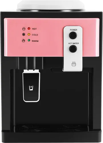 Vista 9 de Dispensador de agua de carga superior, dispensador de enfriador 3 en 1, mini máquina de agua de escritorio, dispensador de enfriador de agua de 3 a