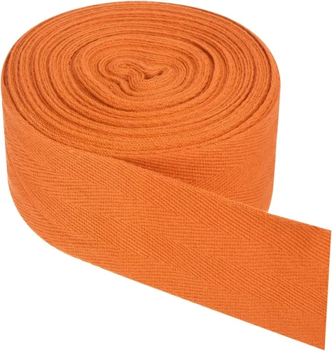 Vista 46 de PATIKIL Cinta de sarga de algodón de 1 pulgada, 50 yardas, cinta de algodón, cinta de encuadernación al bies, cinta de espiga para costura, Verde