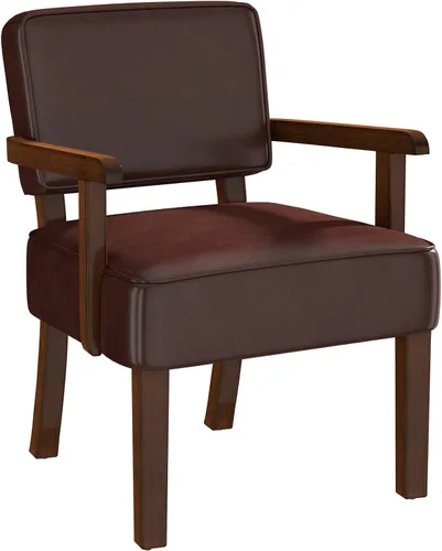 Vista 16 de FAGAGA Juego de 2 sillas de acento de pana con mesa, sillones modernos de mediados de siglo con marco de madera maciza, sillas de lectura y descanso