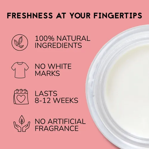 Vista 3 de The Natural Deodorant Co, Clean Bálsamo Desodorante Palmarosa + Mandarina 1.94 oz