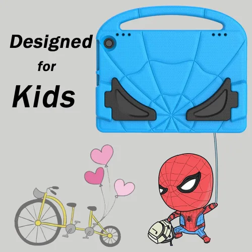 Vista 7 de Funda para tablet Amazon Fire Max 11 para niños (13ª generación, versión 2023), ligera, a prueba de golpes, con asa y soporte para tablet Kindle Azul
