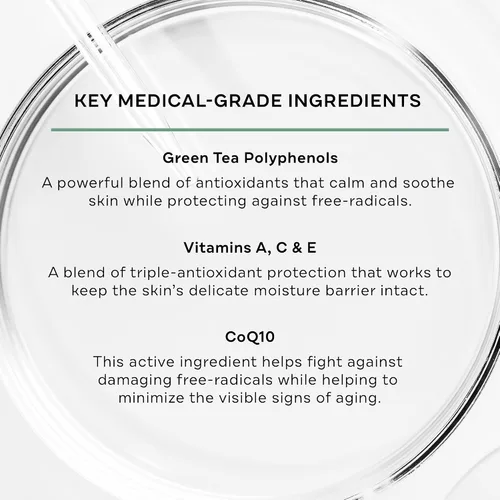 Vista 3 de Replenix Green Tea Limpiador suave y relajante, lavado facial de grado médico para pieles sensibles (6.7 onzas líquidas)