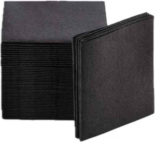 Vista 14 de Servilletas de cóctel, paquete de 100 servilletas desechables de lino de lujo como Airlaid, suaves y absorbentes, servilletas de cóctel para cocina