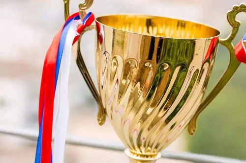 Vista 6 de Copa de Trofeo - Trofeo Grande, Premio de Oro para Deportes, Torneos, Competiciones, Trofeo de Partido de Liga de Fútbol Soccer, Otro Premio