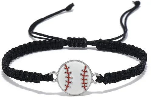 Vista 12 de Pulsera de fútbol, fútbol, baloncesto, béisbol, regalos para mujeres y hombres, regalos de cumpleaños, graduación para amantes del deporte, pulseras