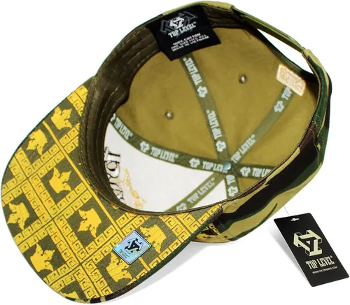 Vista 6 de Top Level - Gorra ajustable de algodón para hombre (varios diseños únicos de sombreros disponibles)