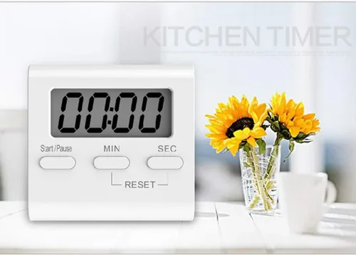 Vista 6 de Temporizadores de cocina digitales Pantalla LCD de cocina Temporizador de cuenta regresiva Soporte de respaldo cronómetro para cocinar hornear