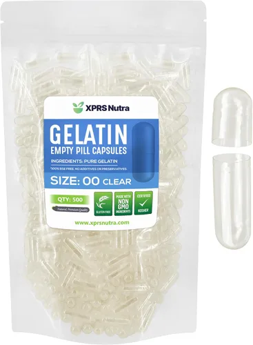 Vista 6 de XPRS Nutra Cápsulas vacías tamaño 00 – 100 cápsulas vacías de gelatina – Pastillas de relleno de cápsulas de bricolaje – Cápsulas de gel rellenables