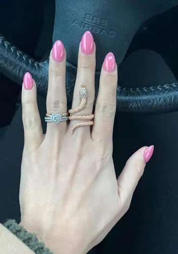 Vista 4 de Anillo de serpiente para mujer, anillo de serpiente, anillos de serpiente a la moda, anillos de animales lindos