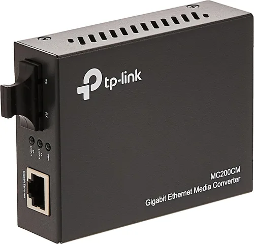 Vista 2 de TP-Link Convertidor de fibra Gigabit SFP a RJ45 convertidor de medios de fibra a Ethernet