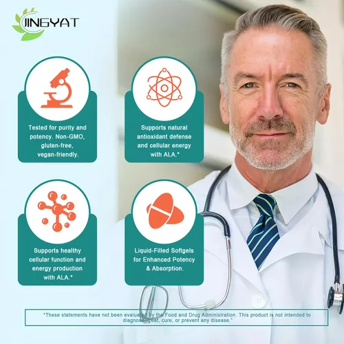 Vista 4 de Ácido alfa lipoico 600 mg – Suplemento de alta absorción ALA antioxidante para nervios, energía, metabolismo y desintoxicación hepática – Cápsulas