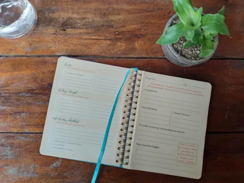 Vista 8 de Time to Breathe - Planificador inspirador, diario y libro de jugadas – Aumenta tu productividad a través de una acción inspirada – te mantiene
