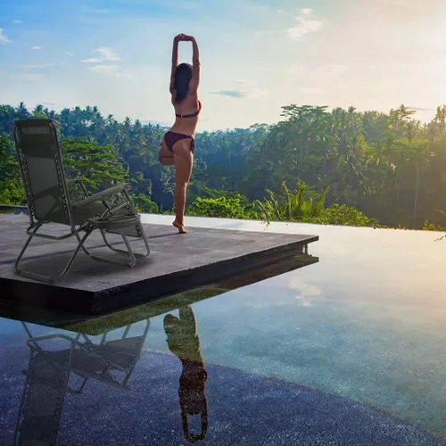 Vista 5 de FDW Zero Gravity - Juego de 2 sillas de césped con almohada y soporte para tazas, sillas plegables reclinables ajustables para exteriores, terraza