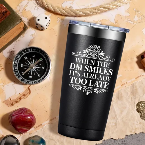 Vista 3 de Regalos de Dungeons and Dragons - Regalos para Dungeon Master - Regalo de Navidad para Dungeon Master D&d Dnd Dm Rpg Fans - Vaso Dnd de 20oz