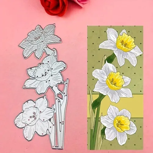 Vista 7 de Lapoo Troquel de corte de flores para álbumes de recortes, plantillas de corte duraderas para álbumes de recortes, álbum de fotos, tarjetas de papel