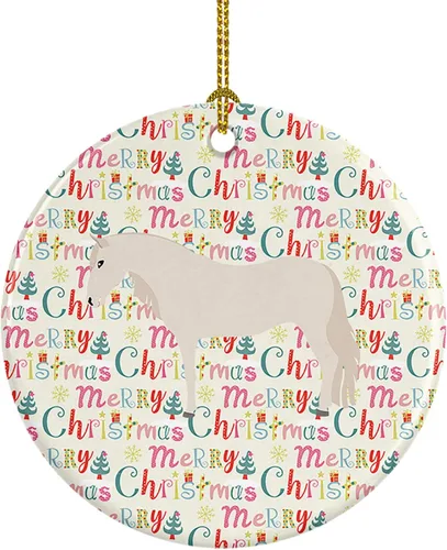Vista 58 de Caroline's Treasures Adorno de cerámica de avestruz común para árbol de Navidad, decoración colgante para el hogar, Navidad, vacaciones, fiesta