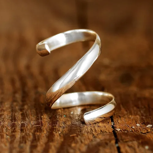 Vista 4 de Boho-Magic Anillo de plata de ley 925 para mujer, ajustable, Metal