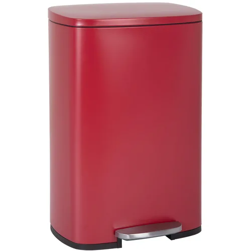 Vista 8 de PayLessHere Cubo de basura de acero inoxidable a prueba de huellas dactilares con cubo interior extraíble y tapas con bisagras, cubo de basura