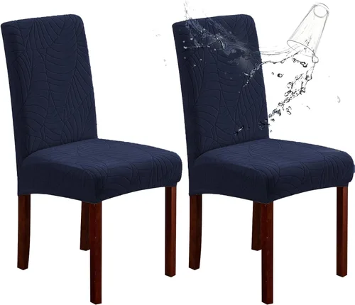 Vista 16 de Fundas elásticas para sillas de comedor resistentes a Las fundas elásticas para sillas de comedor resistentes a salpicaduras ayudan a proteger