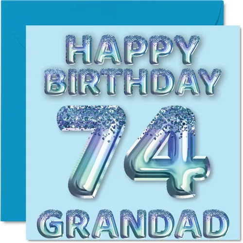 Vista 16 de Stuff4 Tarjeta de primer cumpleaños para niños, globo de fiesta con purpurina azul, tarjetas de feliz cumpleaños para niño de 1 año, nieto, hijo, 57