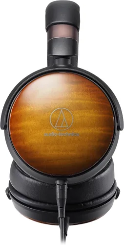 Vista 2 de Audio-Technica ATH-WP900 Auriculares Over-Ear de Alta Resolución, Arce Flameado/Negro