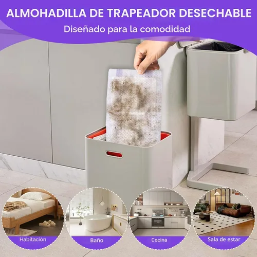Vista 5 de Recambios de almohadillas para fregona compatibles con mopa WetJet