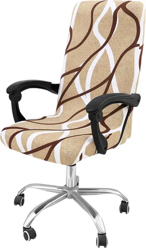 Vista 48 de Smiry fundas elásticas estampadas para silla de oficina de computadora, fundas universales para sillas giratorias de escritorio, extraíbles